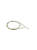 Canottiglia Canutiglia filo francese tubetto finitura per infilare collane ORO CHIARO 1,00 mm cm. 35-38 circa