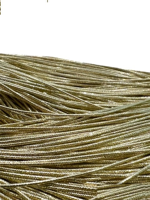 Canottiglia Canutiglia filo francese tubetto finitura per infilare collane ORO CHIARO 1,00 mm cm. 35-38 circa