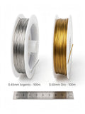 Cavetto in acciaio inossidabile rivestito in nylon da 0.45 mm e 0.5 mm