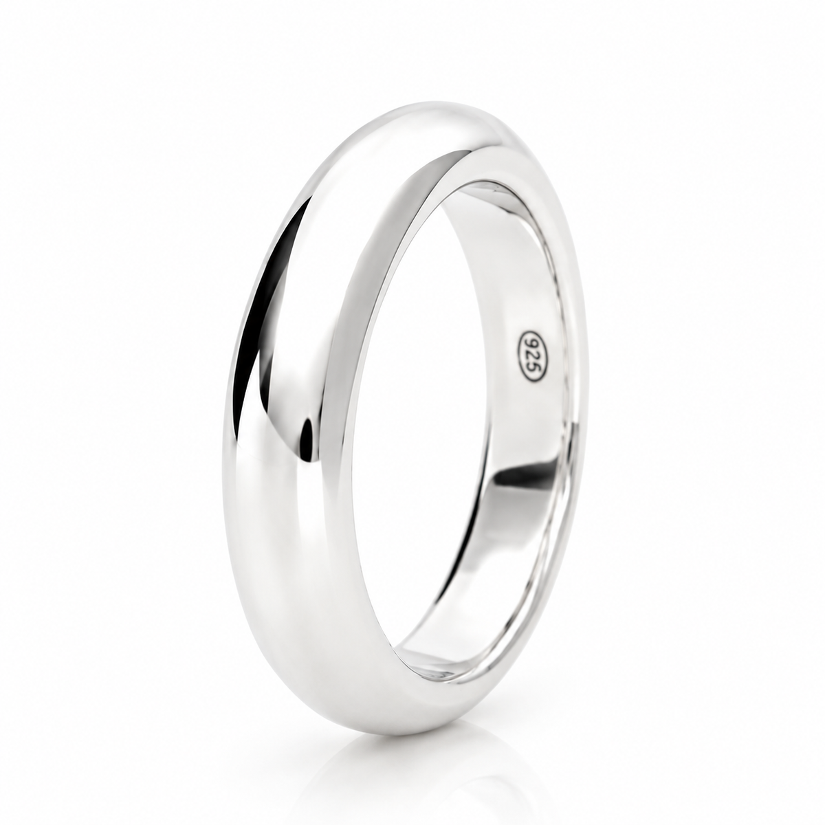 Anello fede fedina in argento 925‰  liscia  uomo - donna