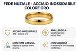 Anello fede dorata in acciaio inossidabile