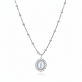 Collana rosario Madonna in acciaio inossidabile