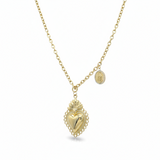 Collana sacro cuore, cuore sacro in acciaio inossidabile