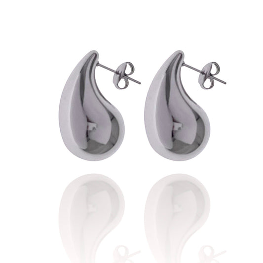 Orecchini Goccia oro- argento small cm. 2,00