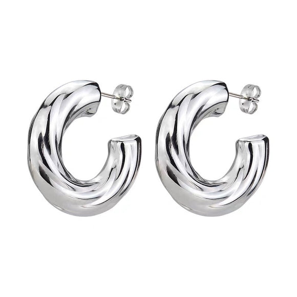 YAHOYA Statement Orecchini a Cerchio Geometrico in Acciaio Inossidabile Gioielli per Le Donne Trendy Metal Texture 18 K Orecchini Accessori Dorati YAHOYA Statement Orecchini a Cerchio Geometrico in Acciaio Inossidabile Gioielli per Le Donne Trendy Metal Texture 18 K Orecchini Accessori Dorati