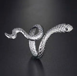 Anello serpente in acciaio inossidabile regolabile oro- argento