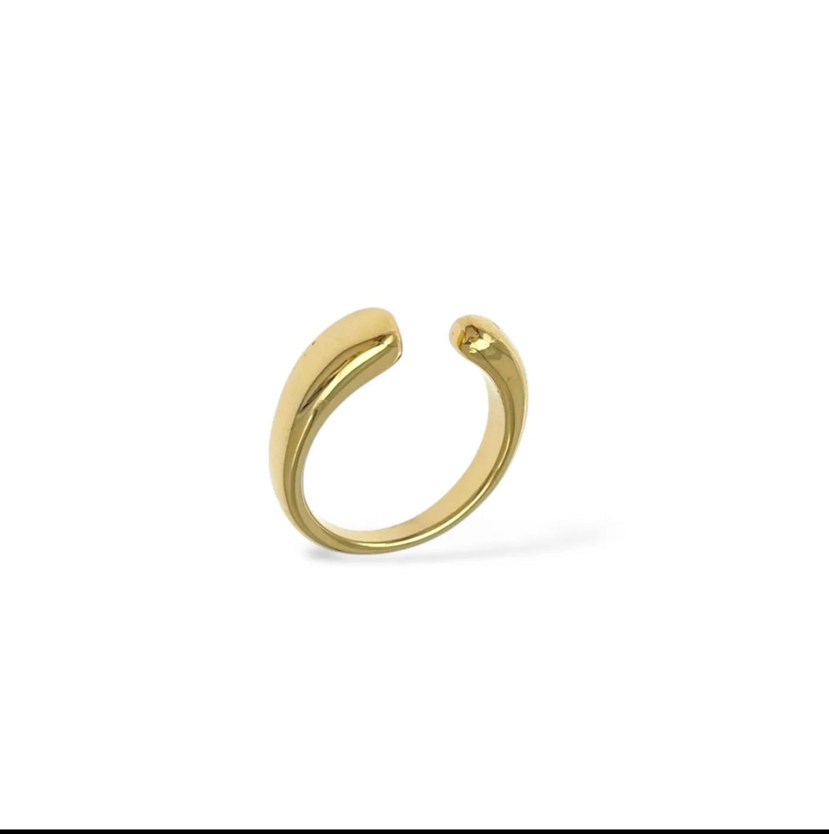 Anello in acciaio contrarie piatto