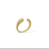 Anello in acciaio contrarie piatto