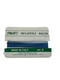 Filo infilaperle con ago colore azzurro Turchese  in nylon per collane bracciali nailon varie misure