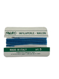 Filo infilaperle con ago colore azzurro Turchese  in nylon per collane bracciali nailon varie misure