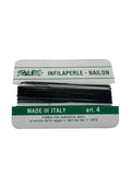 Filo infilaperle con ago colore Blu  in nylon per collane bracciali nailon varie misure