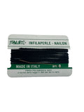 Filo infilaperle con ago colore Blu  in nylon per collane bracciali nailon varie misure