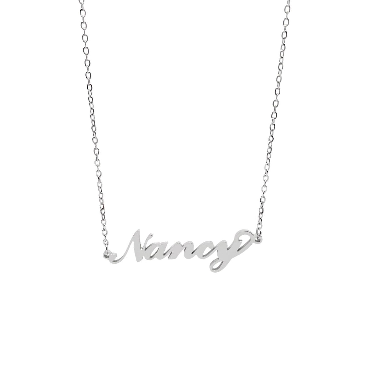 Collana in acciaio con il nome H-Z
