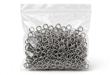 Anellini Occhielli Aperti Acciaio Inox 4mm x 0.7mm - Confezione da 200 Pezzi - Argento E Dintorni