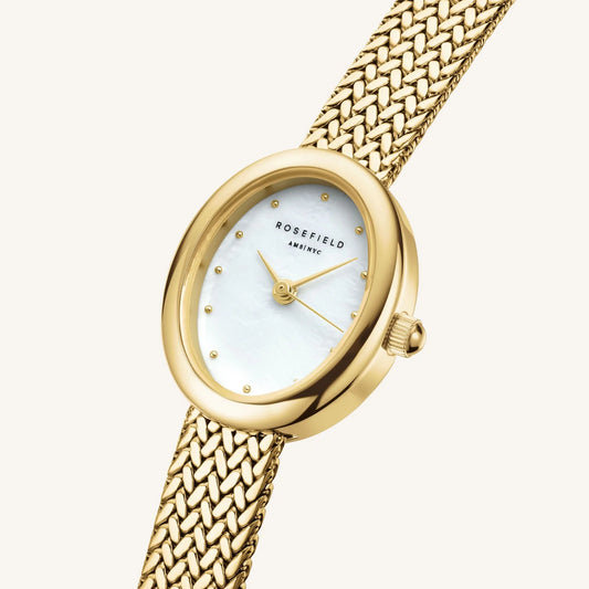Orologio Rosefield Mini oval oro