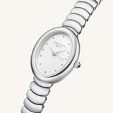 Orologio Rosefield Ovale argento bianco