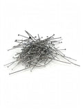 Chiodini Testa Piatta 50mm x 0,8mm Acciaio Inossidabile per Orecchini - Spilli Lunghi per Creazione Orecchini Fai da Te - Ipoallergenico