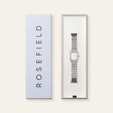 Orologio Rosefield Ivy bianco argento