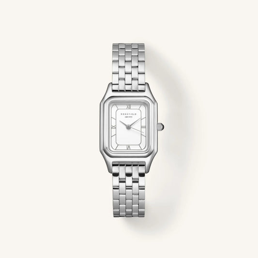Orologio Rosefield Ivy bianco argento