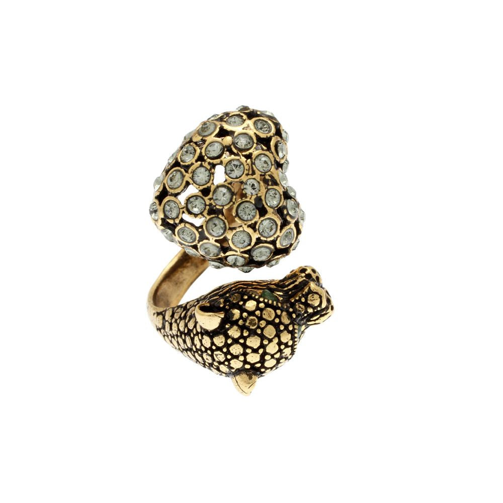 Anello Alcozer Contrariè Pantera e Cuore
