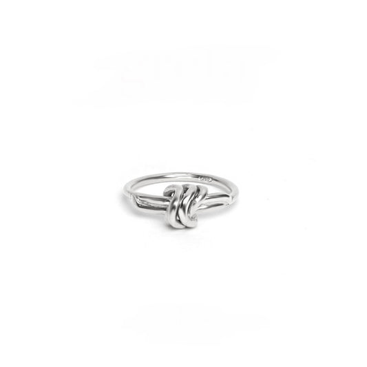 anello argento nodo d'amore