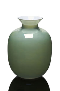 Vaso in vetro artistico incamiciato modello Rialto colore Verde menta