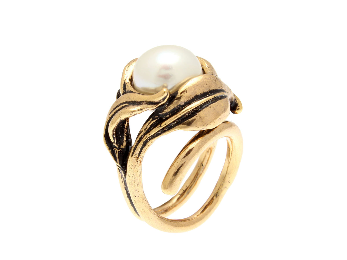 anello alcozer con perla