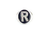 anello regolabile lettera r
