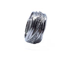 anello argento filo zirconi 