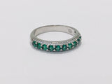 anello riviera veretta argento pietra verde smeraldo