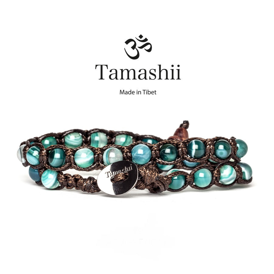 Bracciali Tamashii modelli a 2 giri misura pietra  6 mm