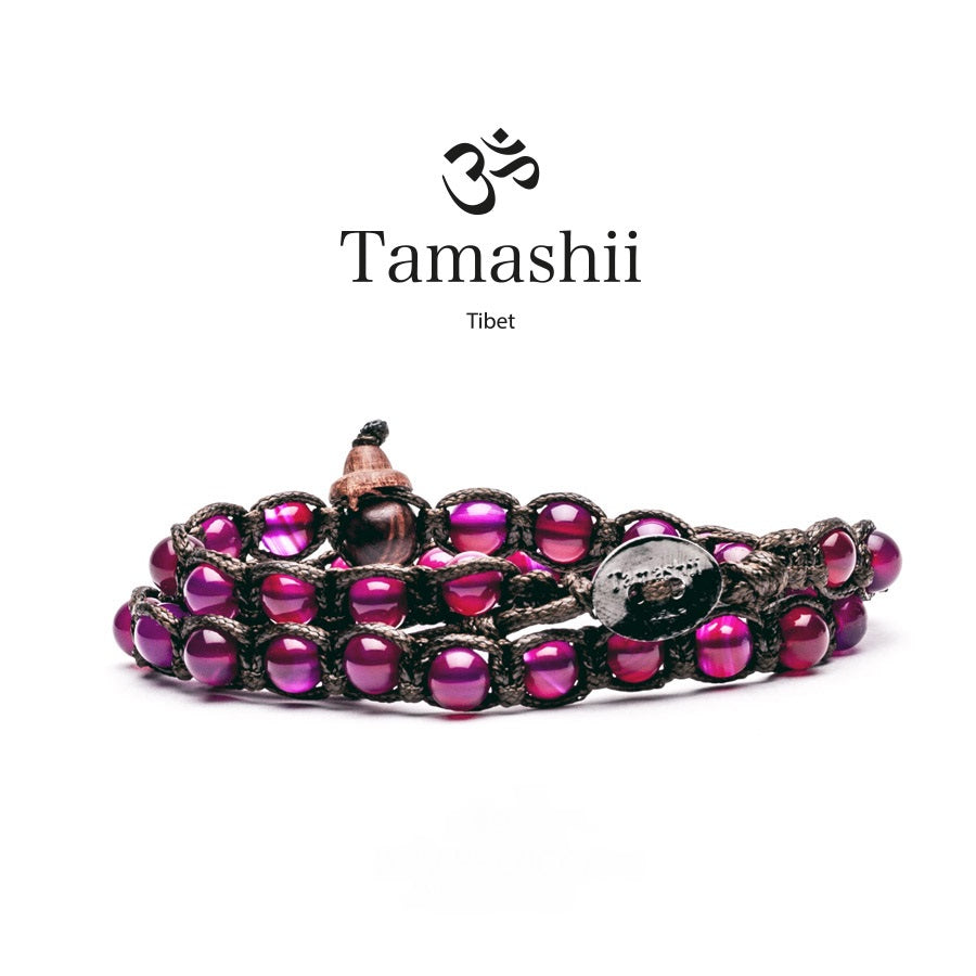 Bracciali Tamashii modelli a 2 giri misura pietra  6 mm