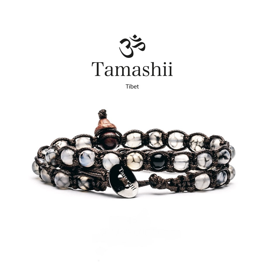 Bracciali Tamashii modelli a 2 giri misura pietra  6 mm