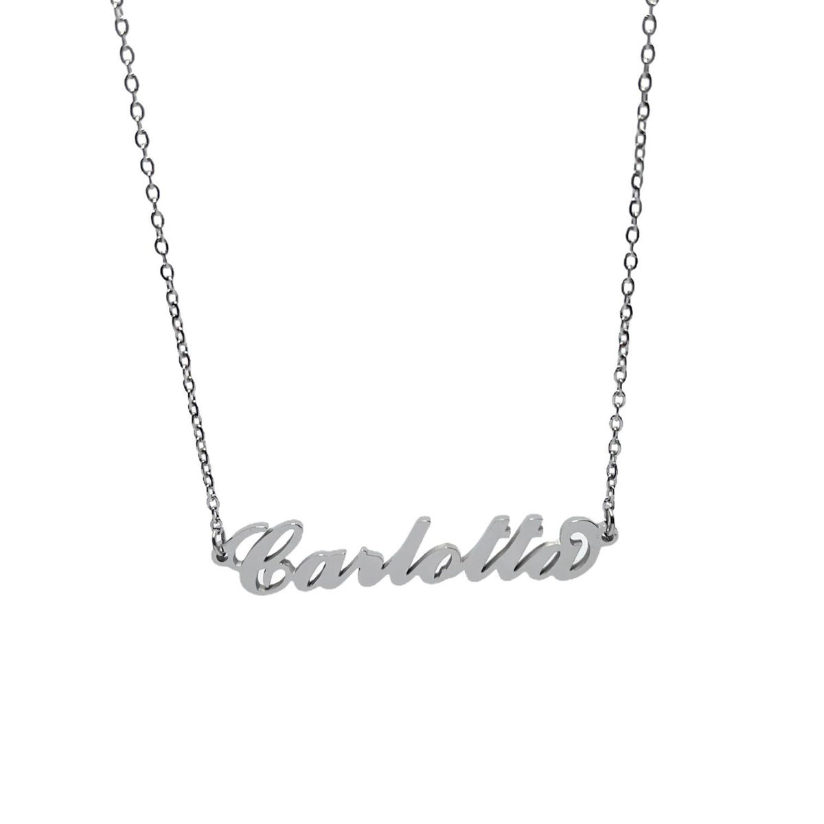 Collana in acciaio con il nome   A-G