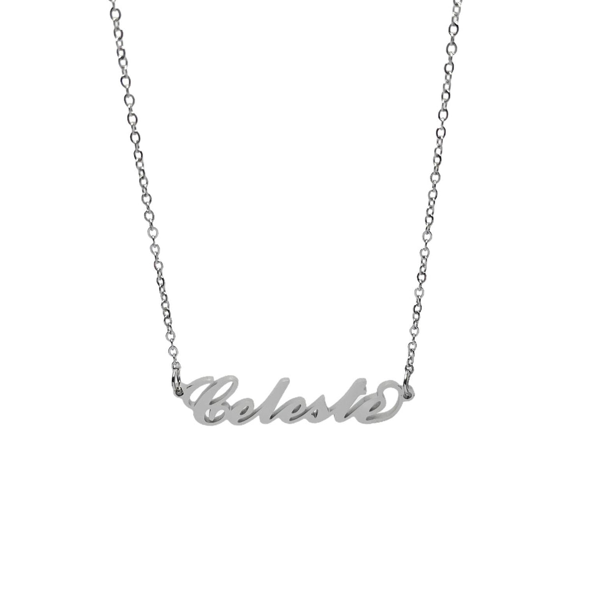 Collana in acciaio con il nome   A-G
