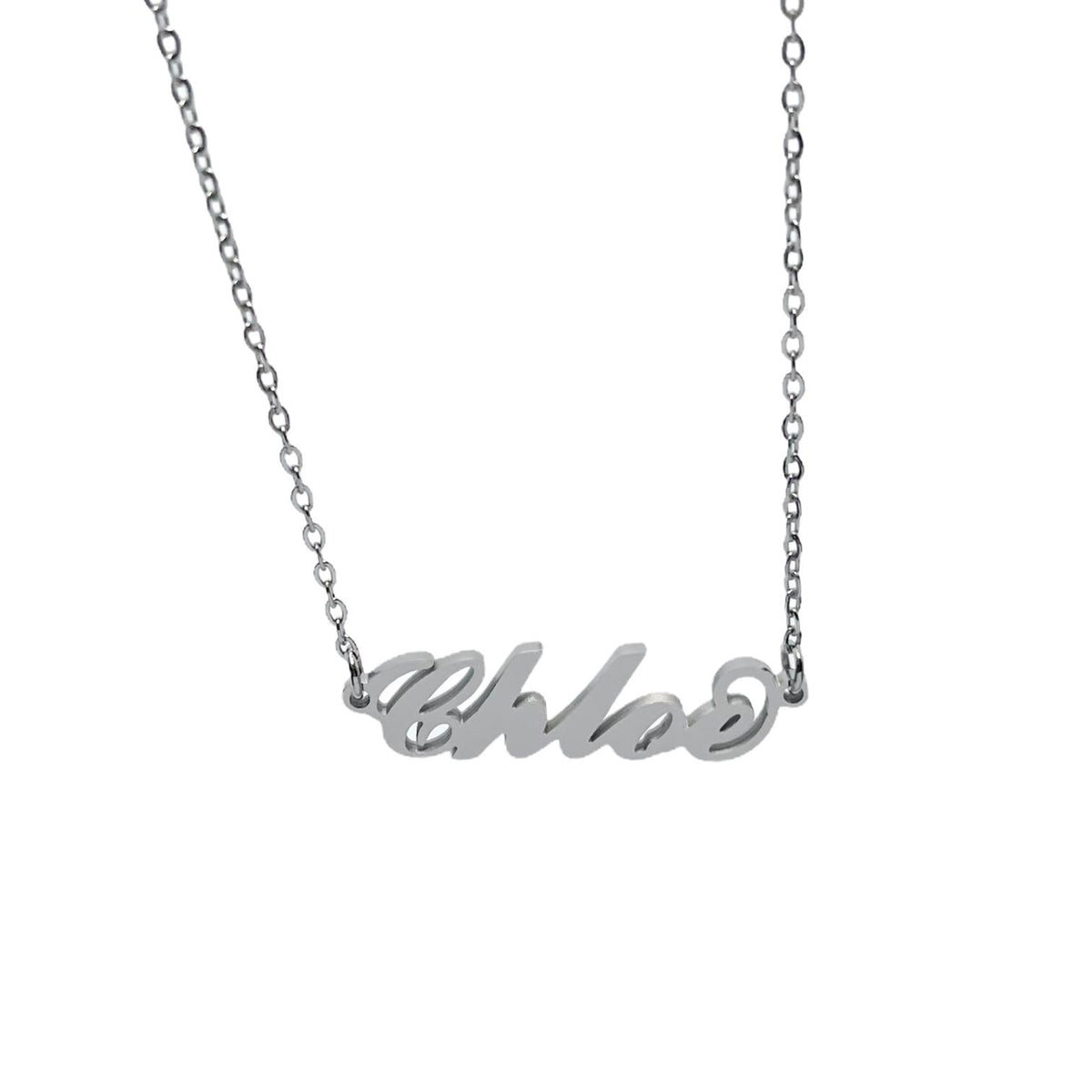 Collana in acciaio con il nome   A-G