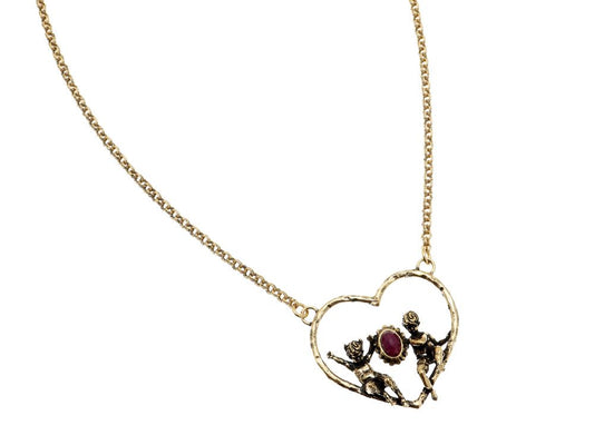 Collana Angeli e Demoni Alcozer in ottone placcato oro