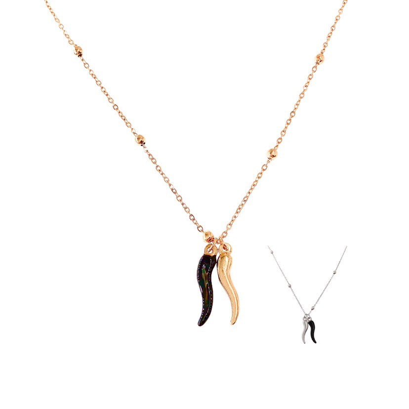 Collana Donna In Argento 900 Con Ciondolo Tondo – Catena Serpente 18 Pollici