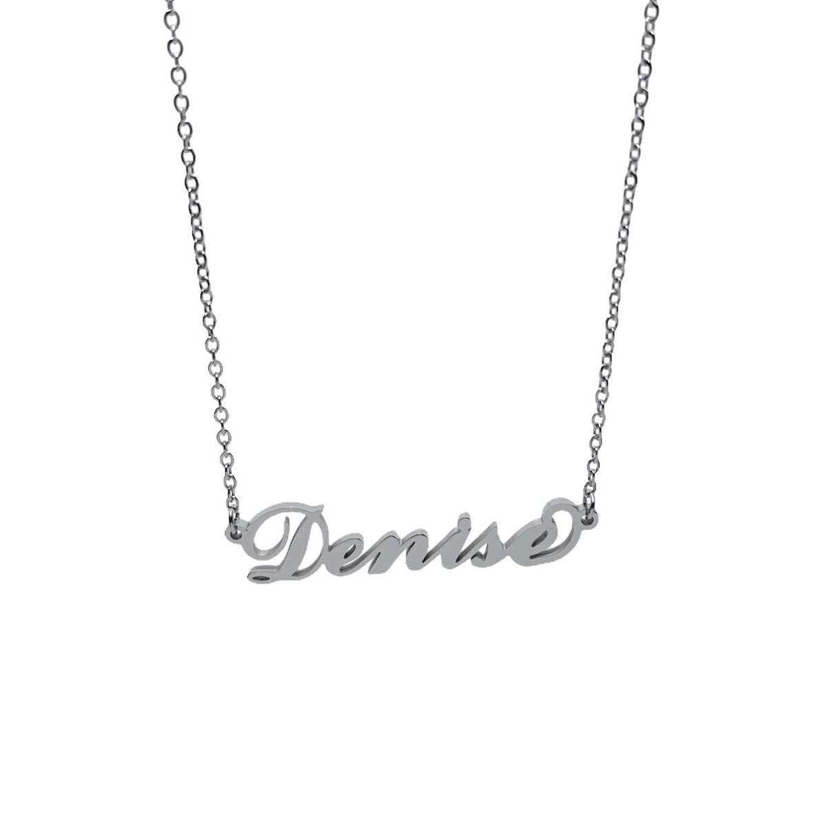 Collana in acciaio con il nome   A-G