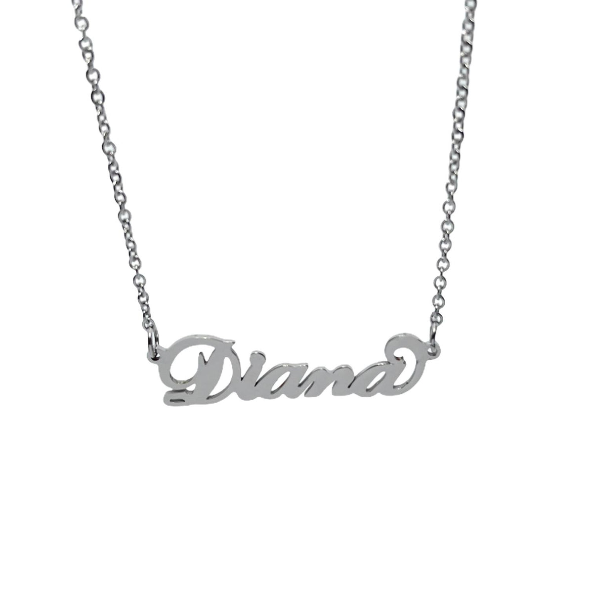 Collana in acciaio con il nome   A-G