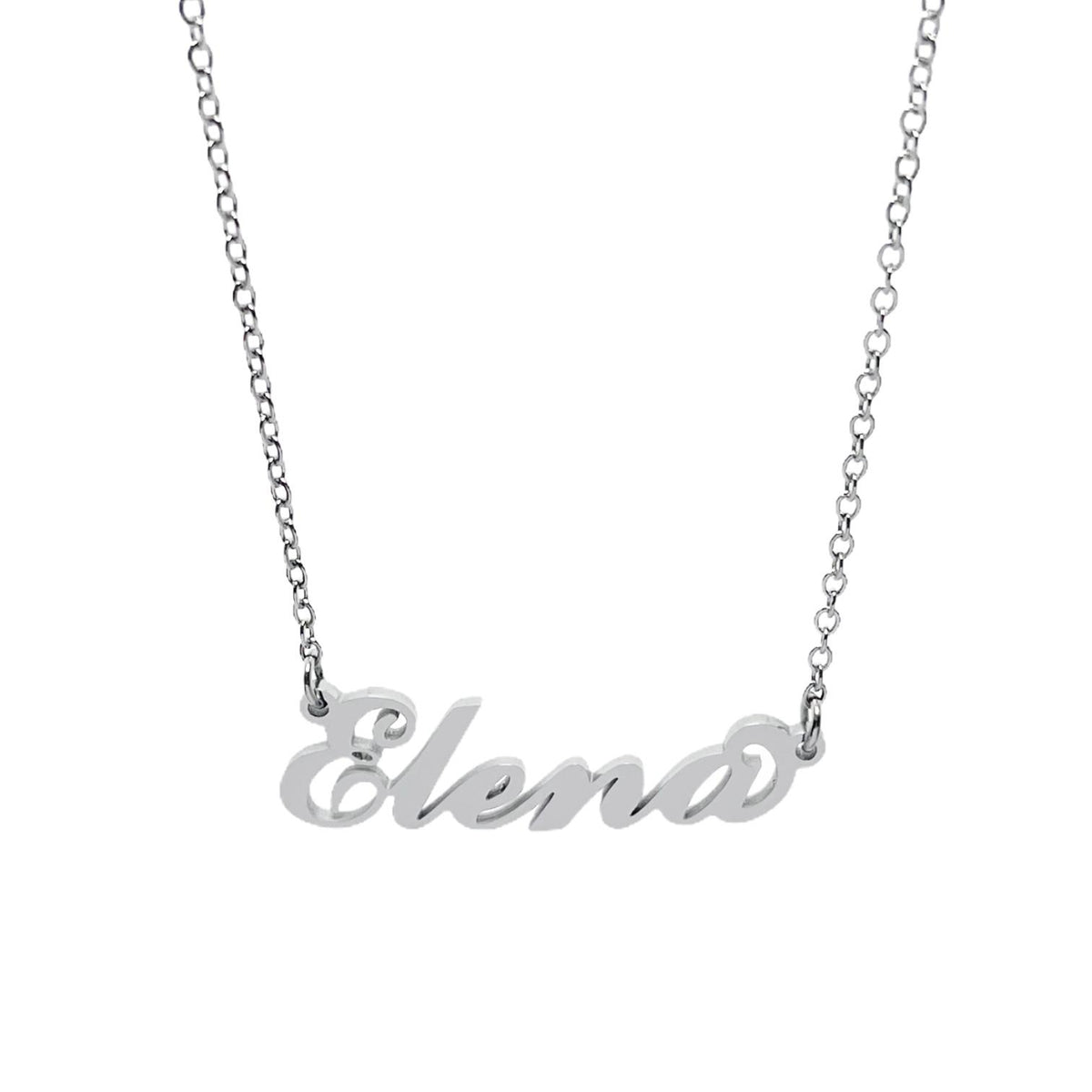 Collana in acciaio con il nome   A-G