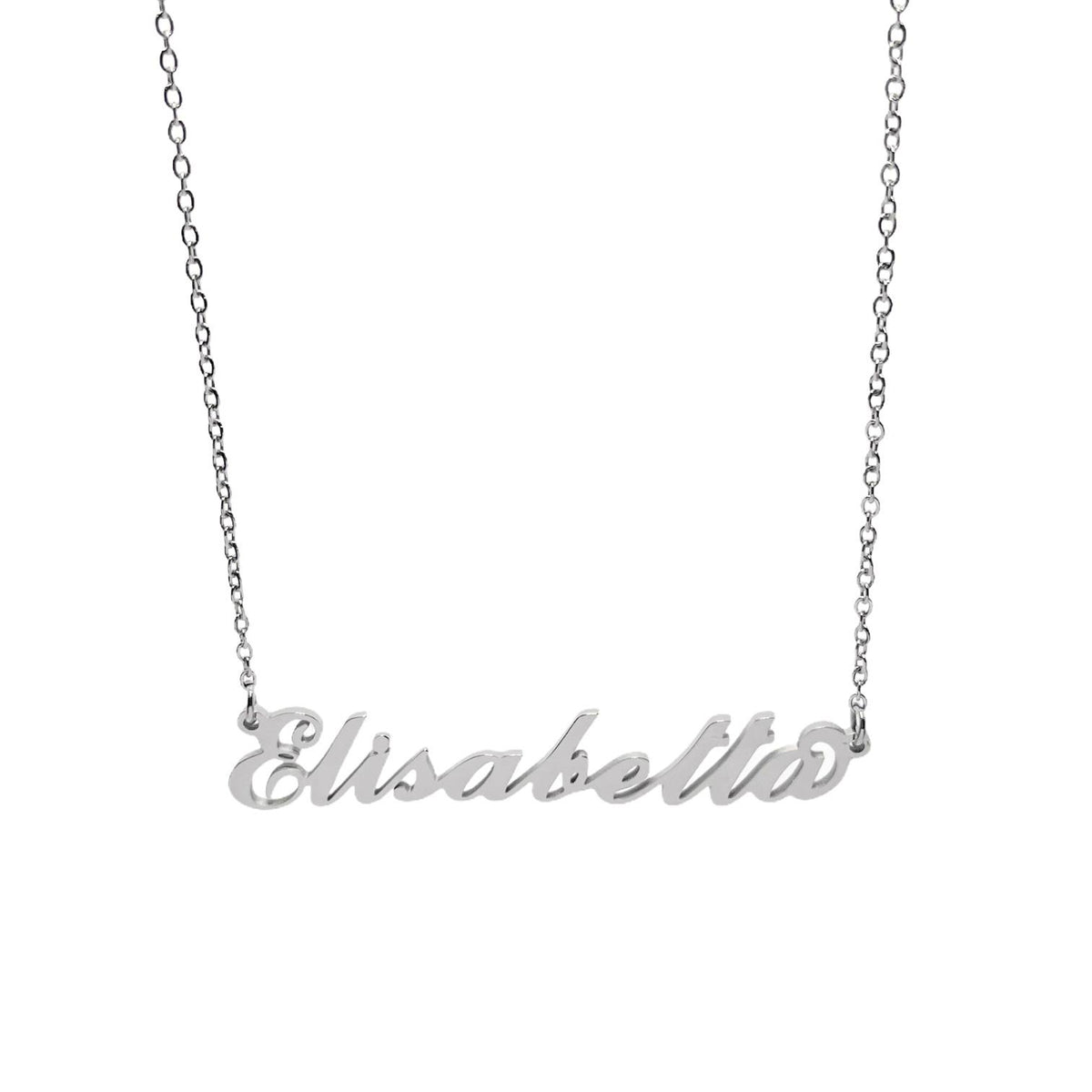 Collana in acciaio con il nome   A-G