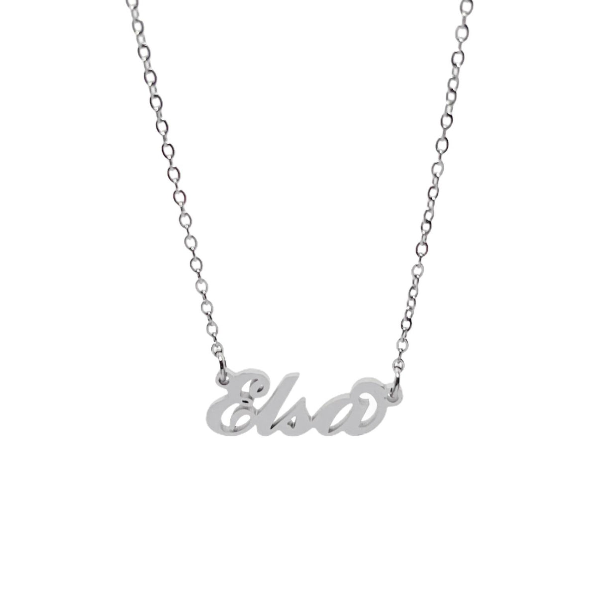 Collana in acciaio con il nome   A-G