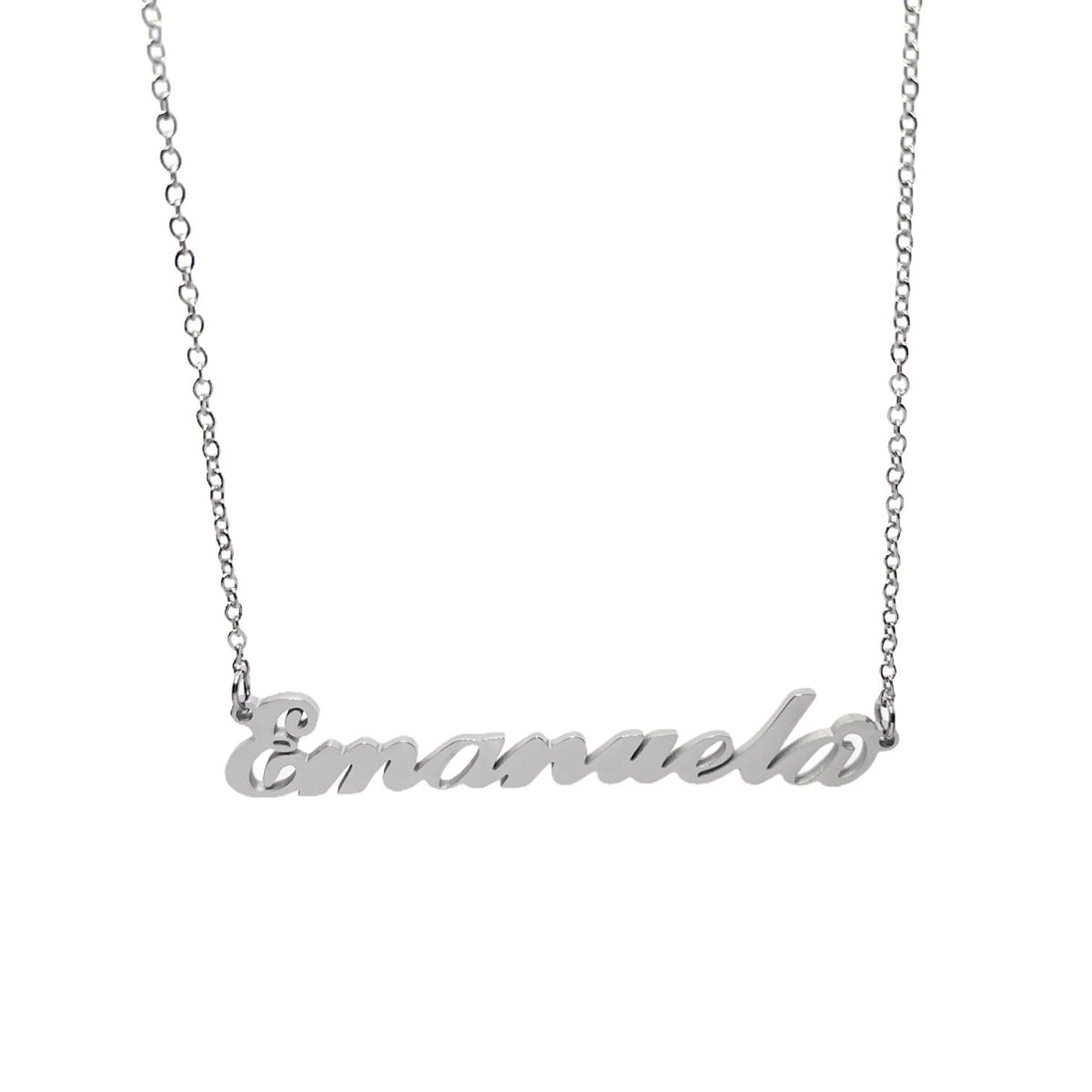 Collana in acciaio con il nome   A-G