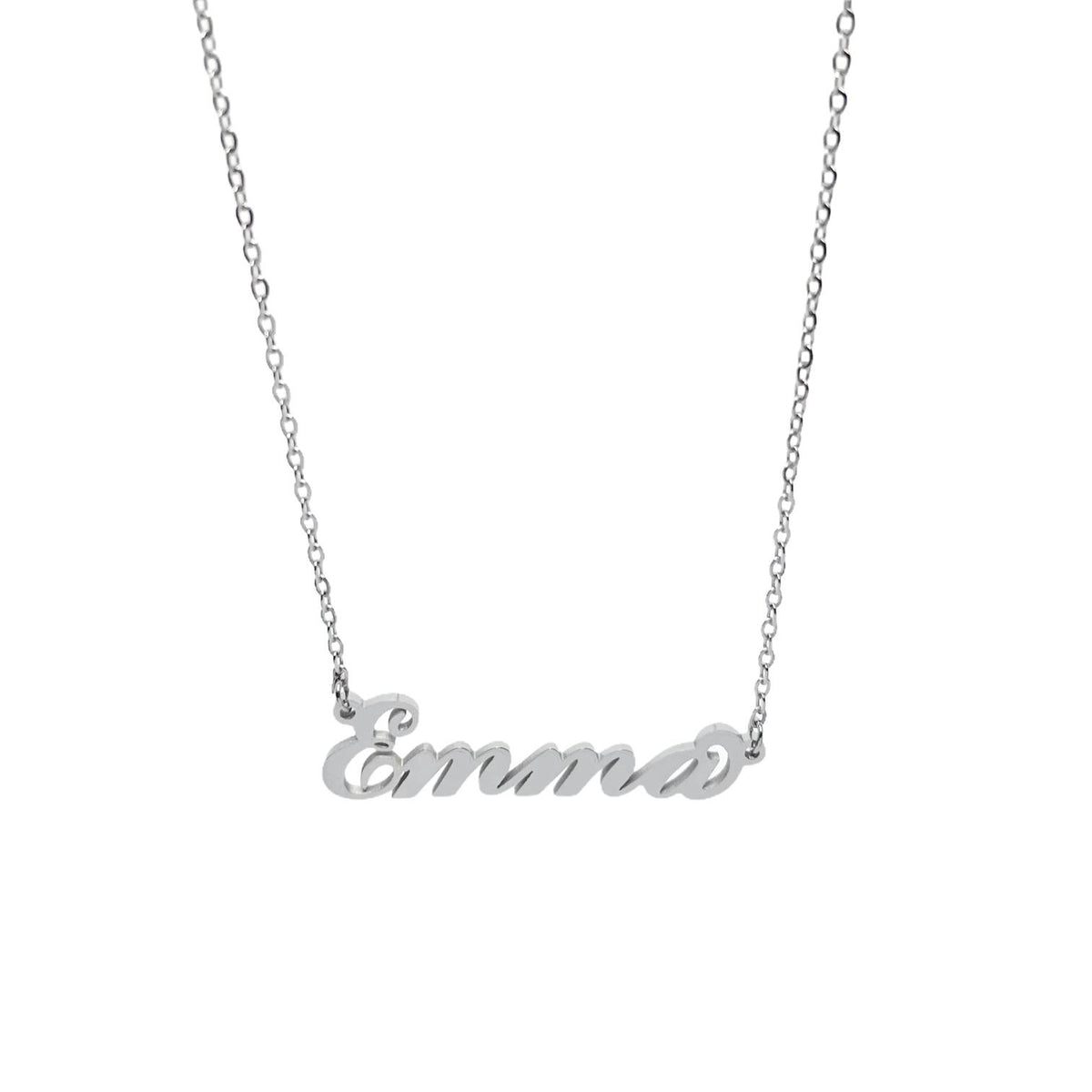 Collana in acciaio con il nome   A-G