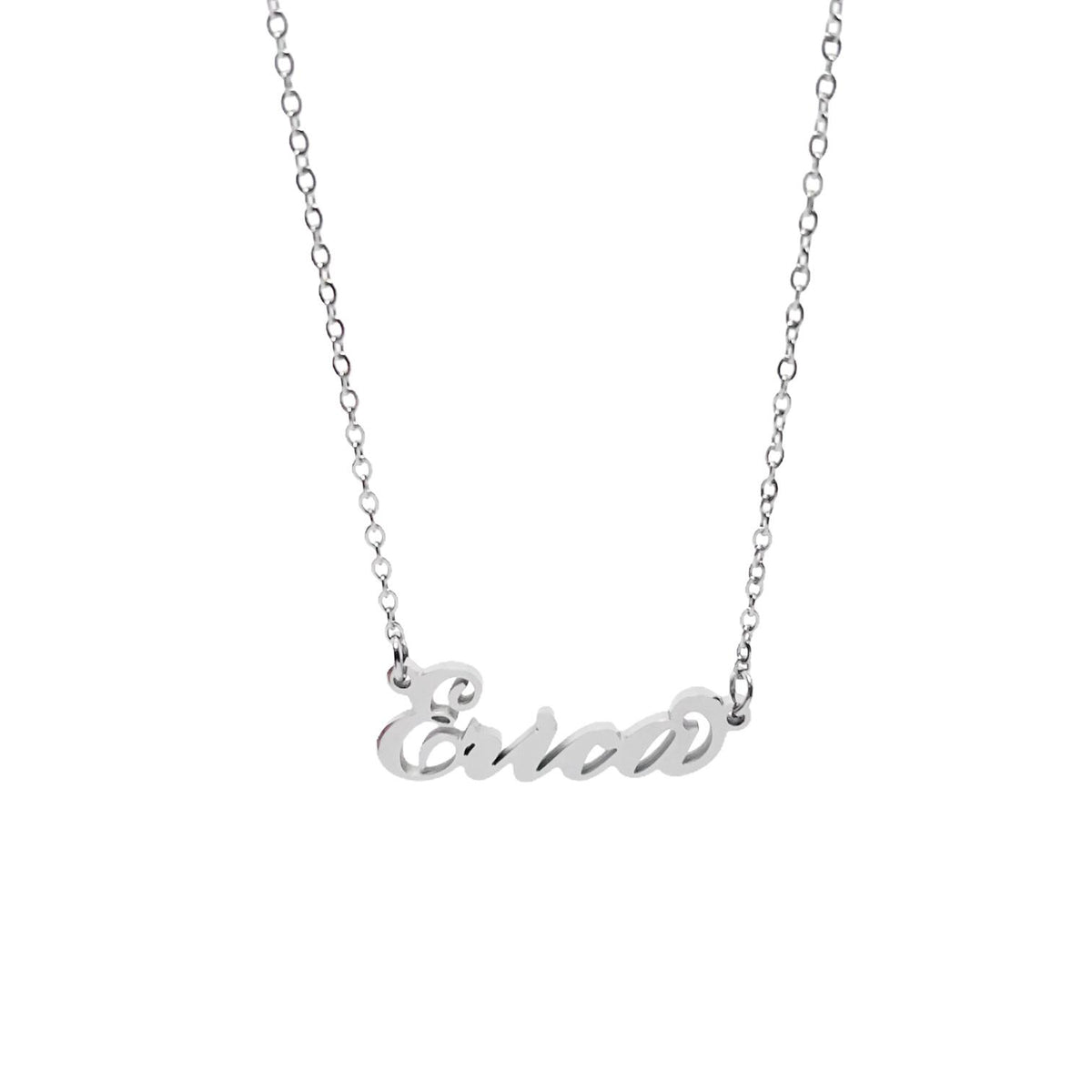 Collana in acciaio con il nome   A-G
