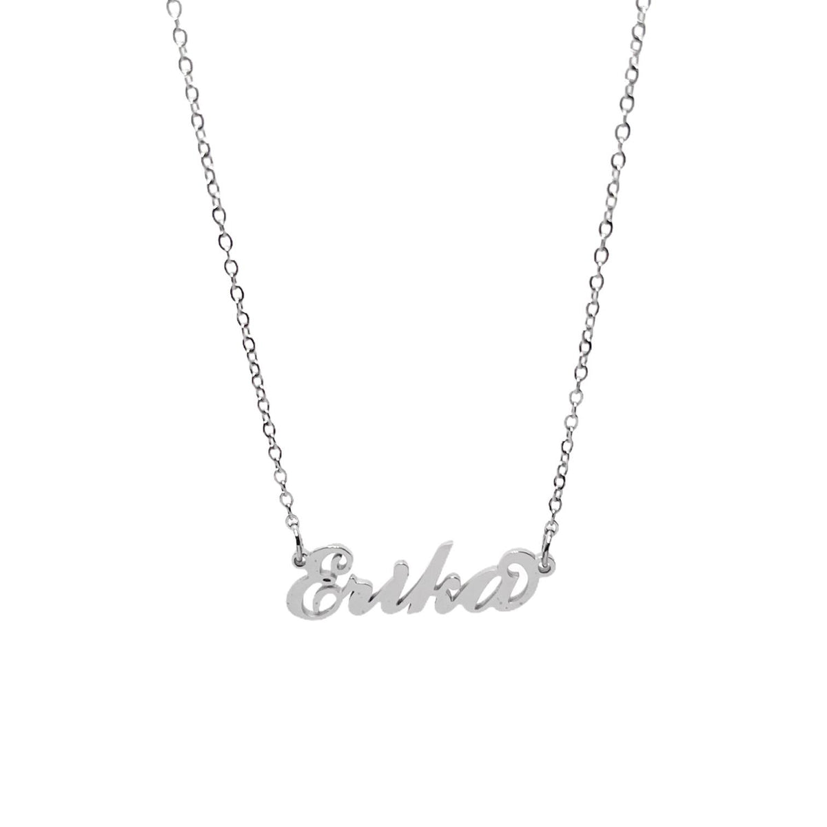 Collana in acciaio con il nome   A-G