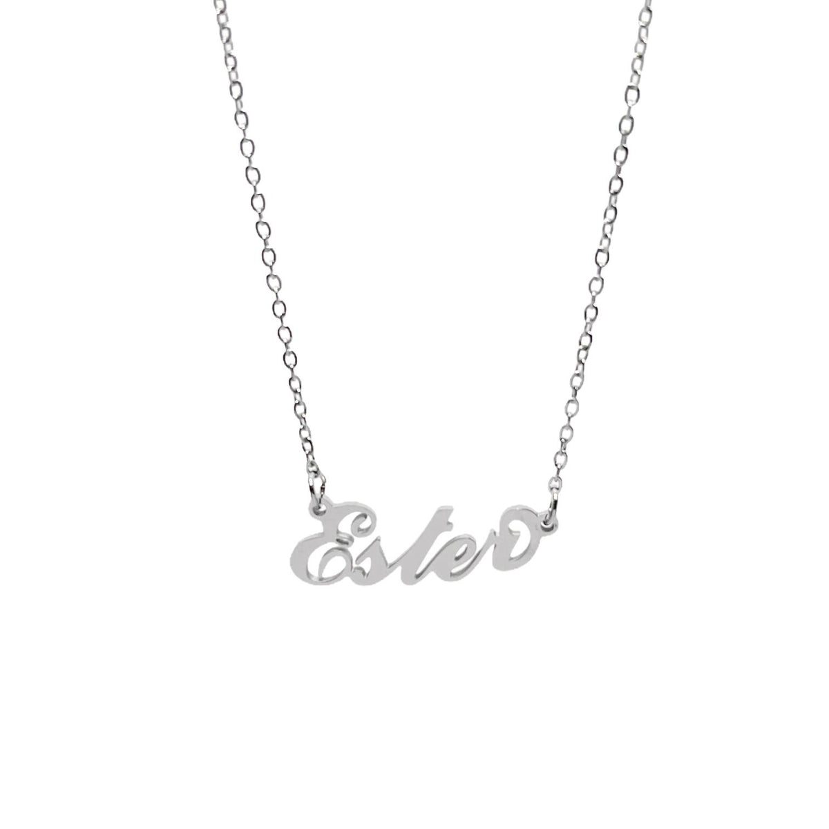 Collana in acciaio con il nome   A-G