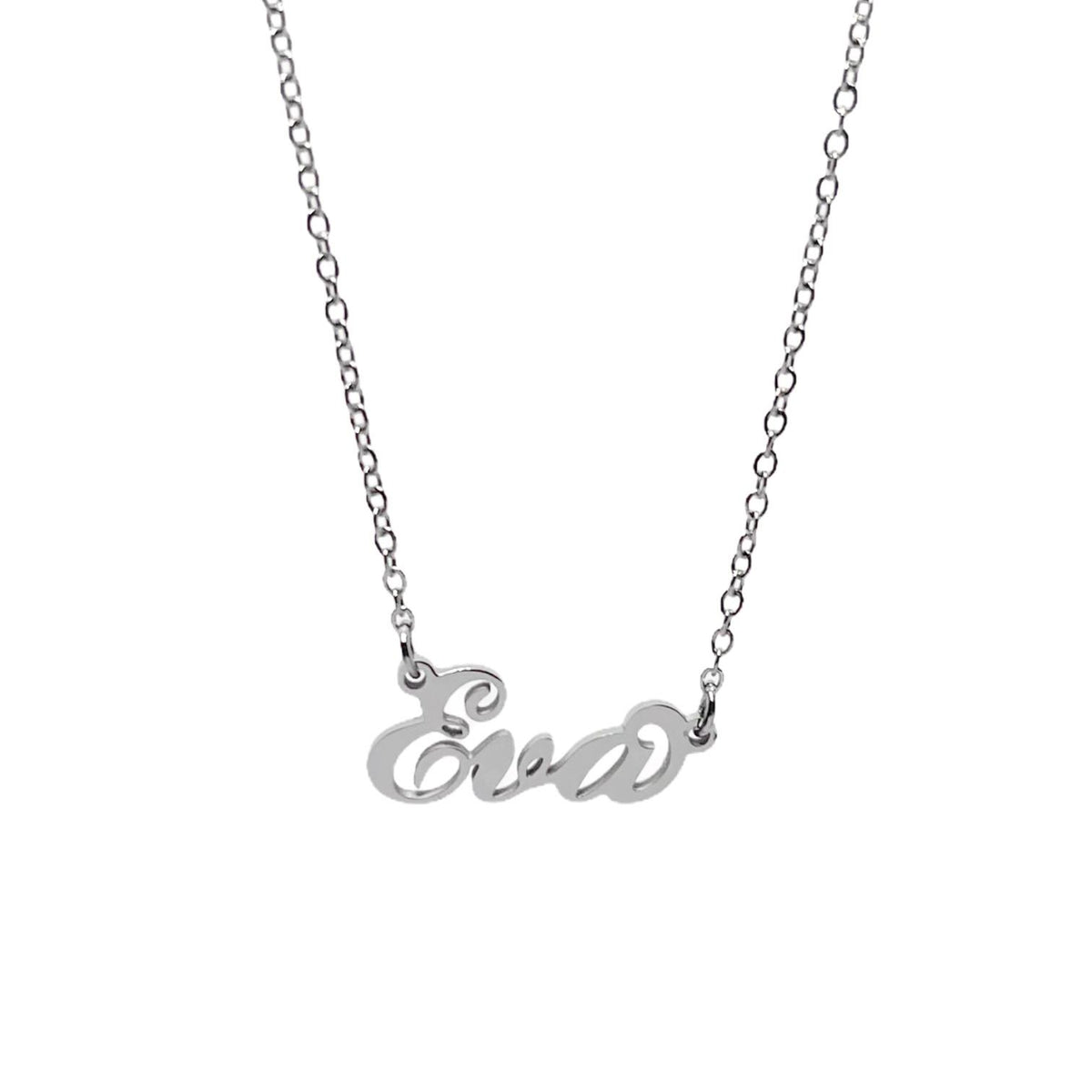 Collana in acciaio con il nome   A-G