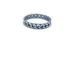 Fedina intrecciata in argento 925‰